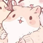 动漫高清情头可爱一人一半图片