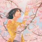 动漫高清一男一女的唯美樱花情头图片