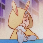 动漫高清可爱情头一男一女分开图片