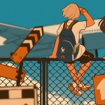 2024高清手绘插图动漫情头一左一右