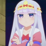 动漫高清在魔王城说晚安栖夜莉丝可爱头像