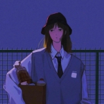 2024年抖音最火一男一女情头卡通